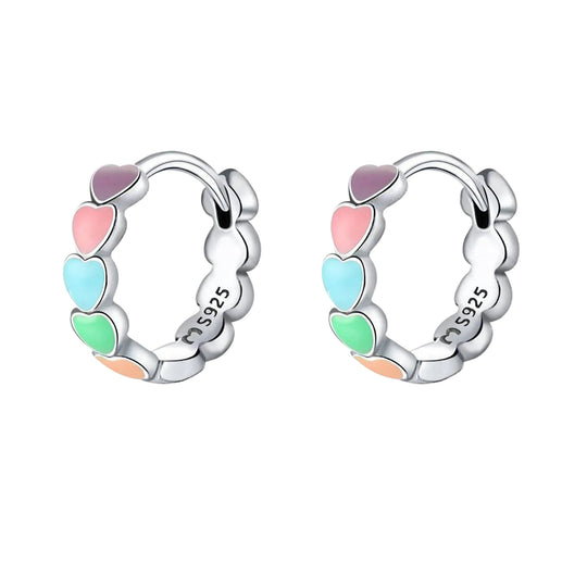 Øredobber med Fargerike Hjerter 0