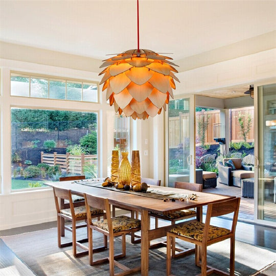 Pendellampe Kongledesign Naturinspirert Justerbar Belysning 5