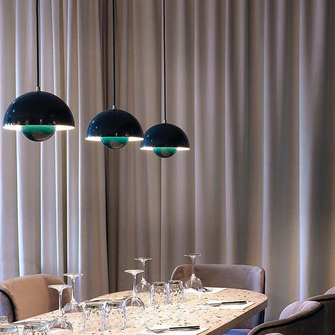 Pendellampe i Halvsirkel Design for Moderne Interiør 3