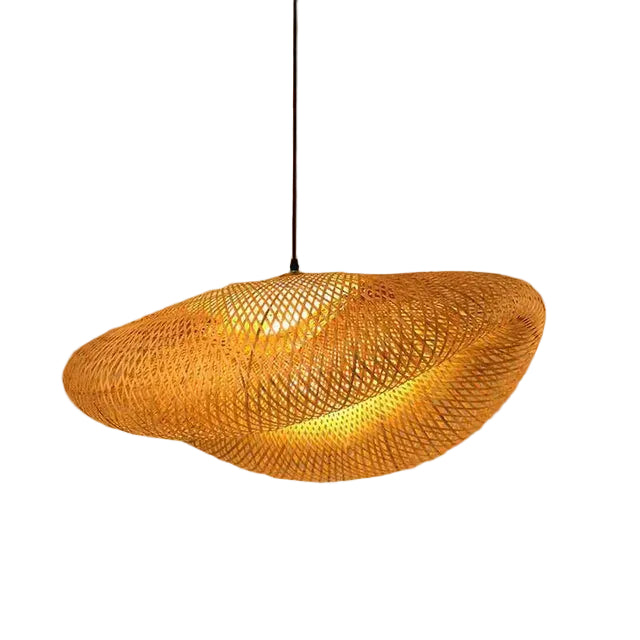 Pendellampe i Rattan for Stue og Spisestue 0