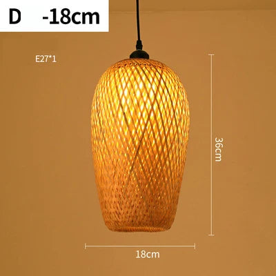 Pendellampe i Rattan for Stue og Spisestue 10