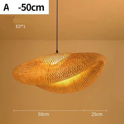 Pendellampe i Rattan for Stue og Spisestue 7
