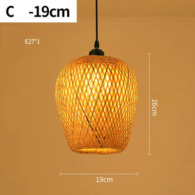 Pendellampe i Rattan for Stue og Spisestue 8