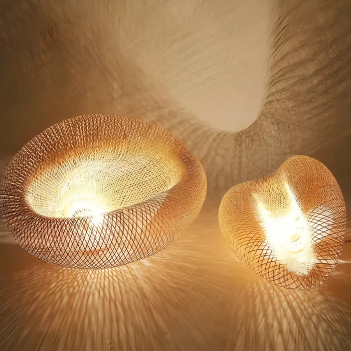 Pendellampe i Rattan med Moderne Design 3