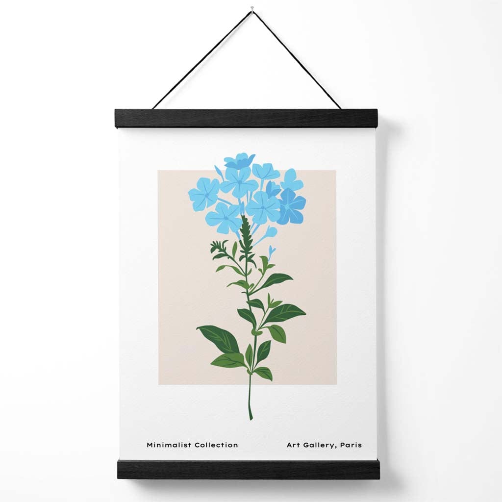 Plakat med Blå Forglem-Meg-Ikke Blomsterdesign 0