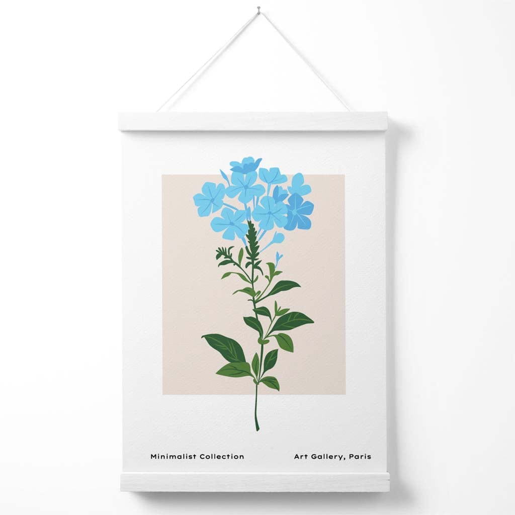 Plakat med Blå Forglem-Meg-Ikke Blomsterdesign 2