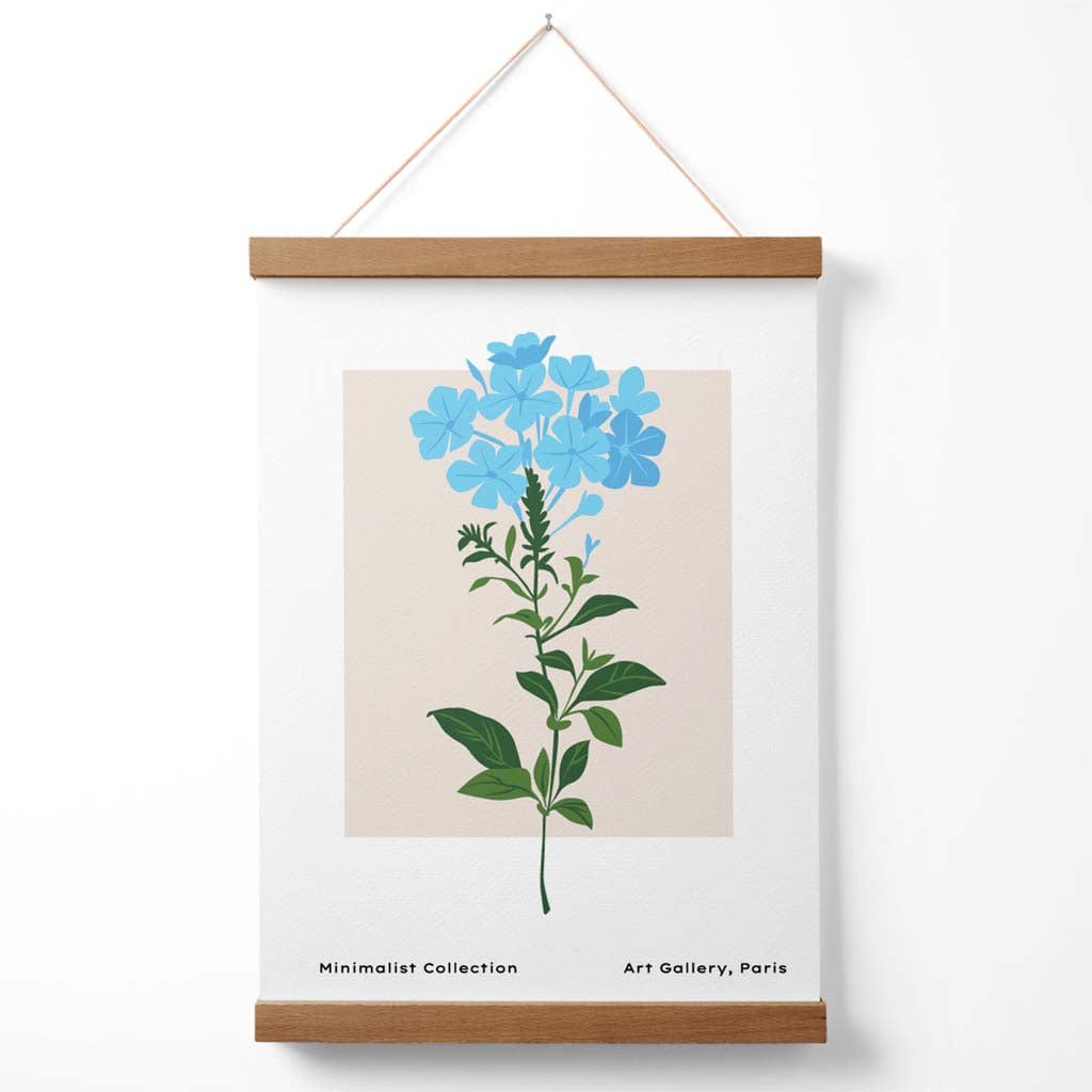 Plakat med Blå Forglem-Meg-Ikke Blomsterdesign 3