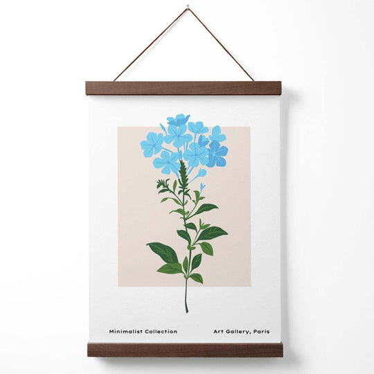 Plakat med Blå Forglem-Meg-Ikke Blomsterdesign 4