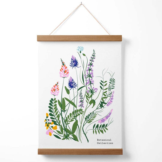 Plakat med Blå og Lilla Markblomster – Fargerik Innendørs Dekorasjon 3