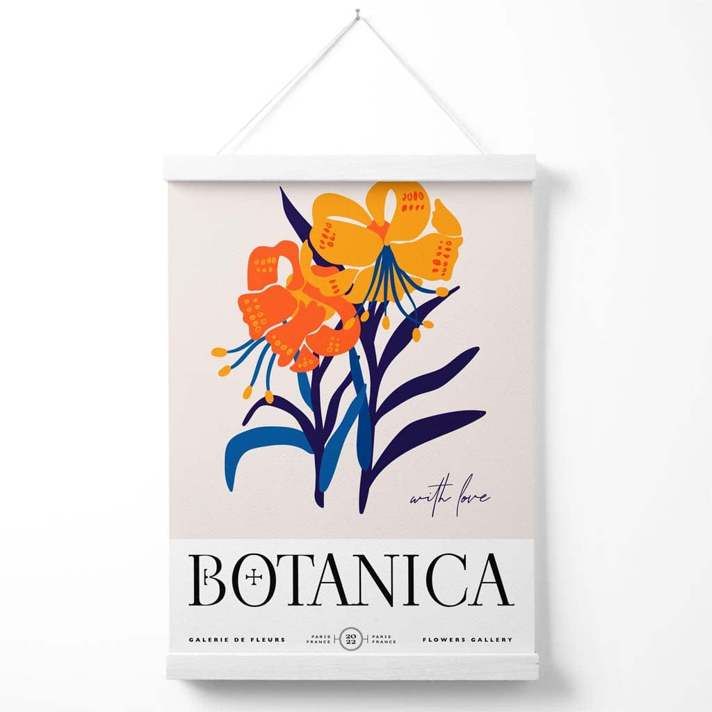 Plakat med Blomsterdesign for Utstilling 2