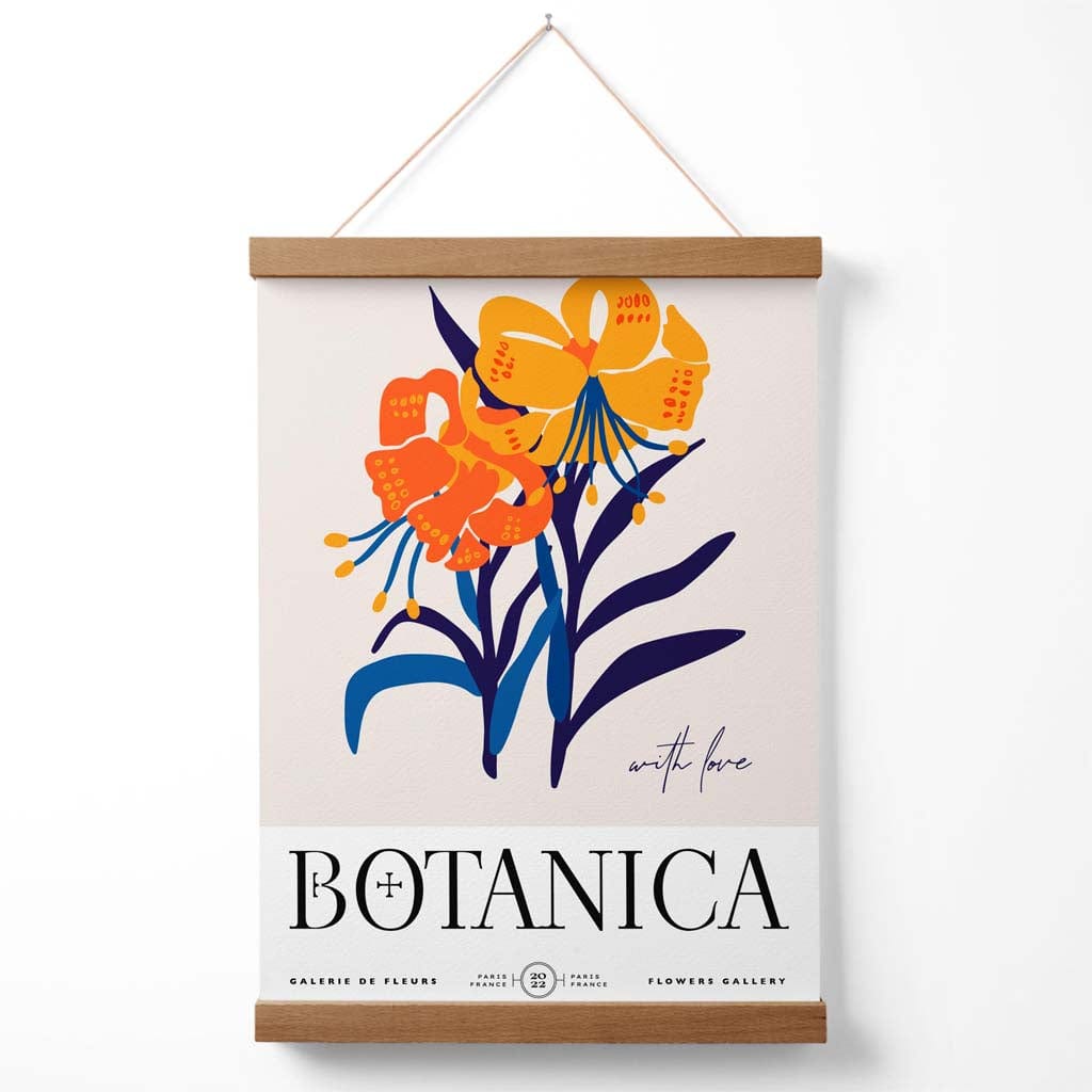 Plakat med Blomsterdesign for Utstilling 3
