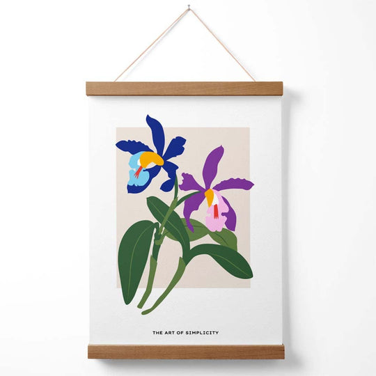 Plakat med Iris Blomsterdesign 3