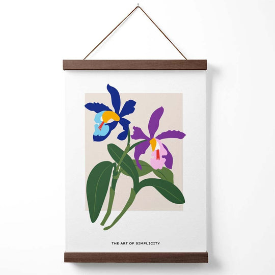 Plakat med Iris Blomsterdesign 4