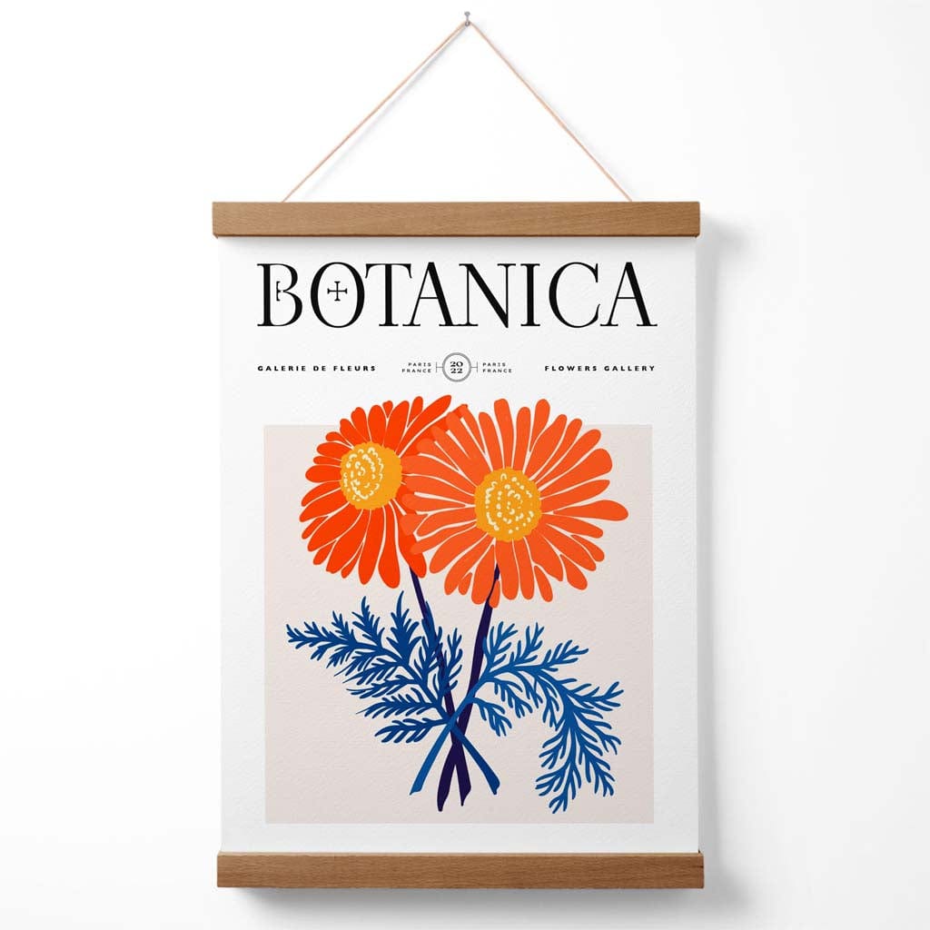 Plakat med Krysantemummønster for Blomsterutstilling 3