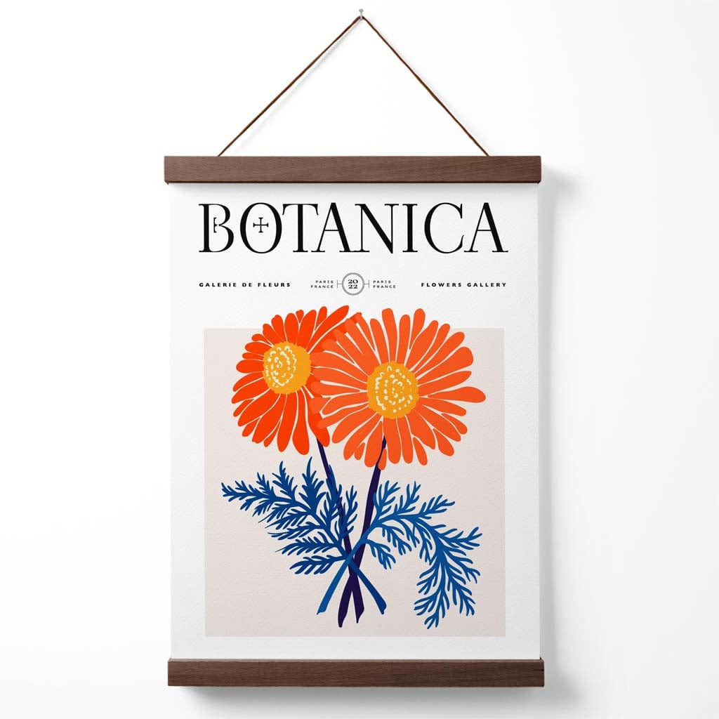 Plakat med Krysantemummønster for Blomsterutstilling 4