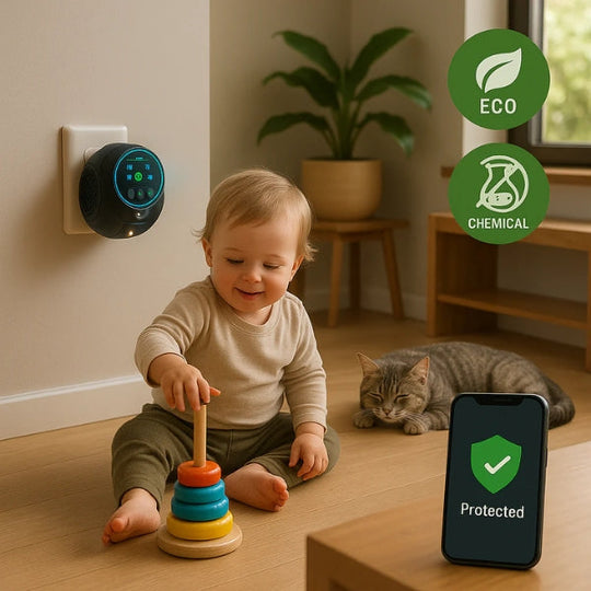 Plug-In Ultrasonisk Rotteavvisende Enhet for Innendørs og Utendørs Bruk 5