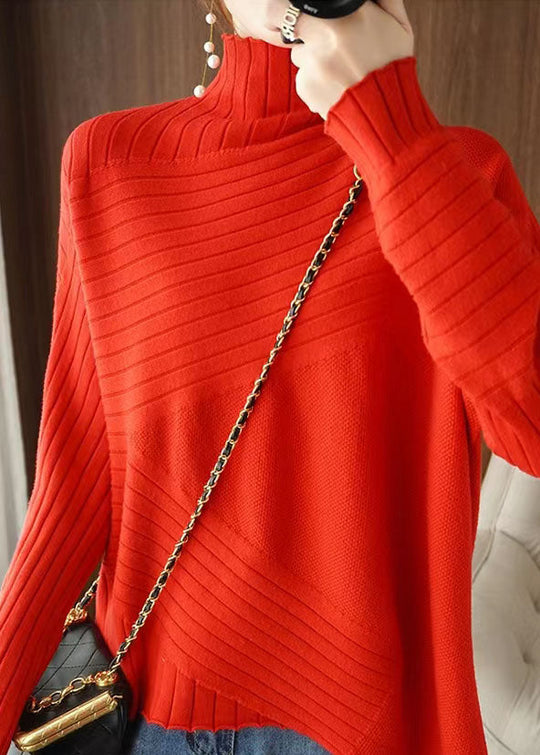 Plus Size Gensere Asymmetrisk Design 3