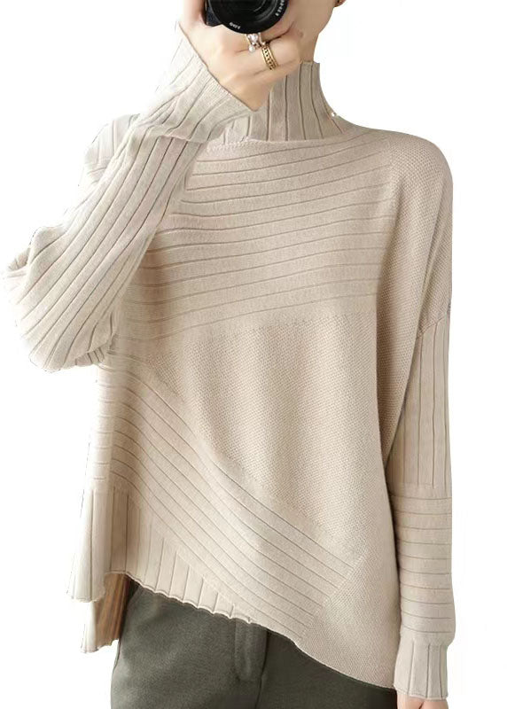 Plus Size Gensere Asymmetrisk Design 6