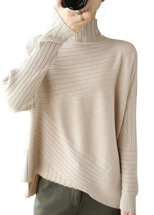 Plus Size Gensere Asymmetrisk Design 6