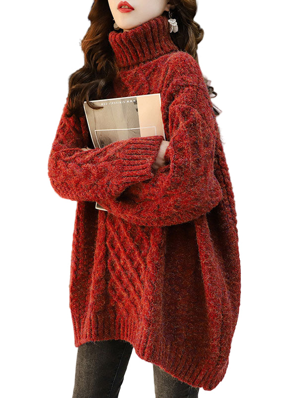 Plus Size Strikket Genser Vinter 0