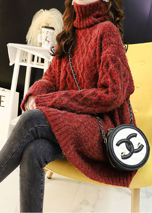 Plus Size Strikket Genser Vinter 2