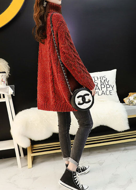 Plus Size Strikket Genser Vinter 3