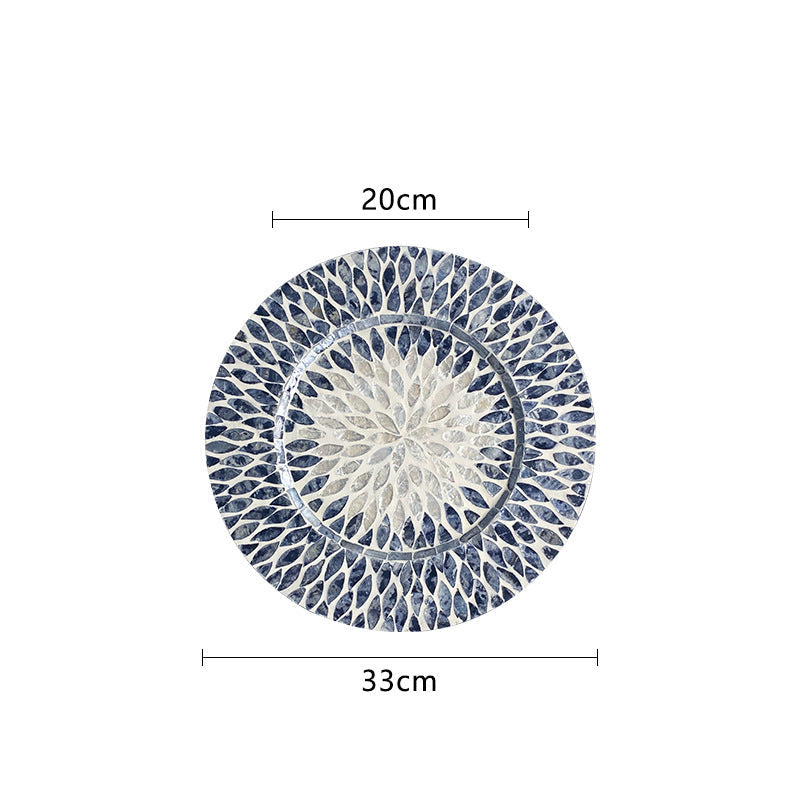 Porselensfat med unikt blomstermønster 0