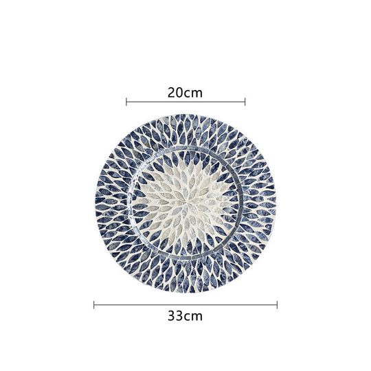 Porselensfat med unikt blomstermønster 0