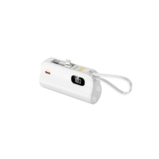 Powerbank 20000mAh med Integrerte Kabler og LED-Display Nødlader for Mobiltelefoner og Nettbrett 0