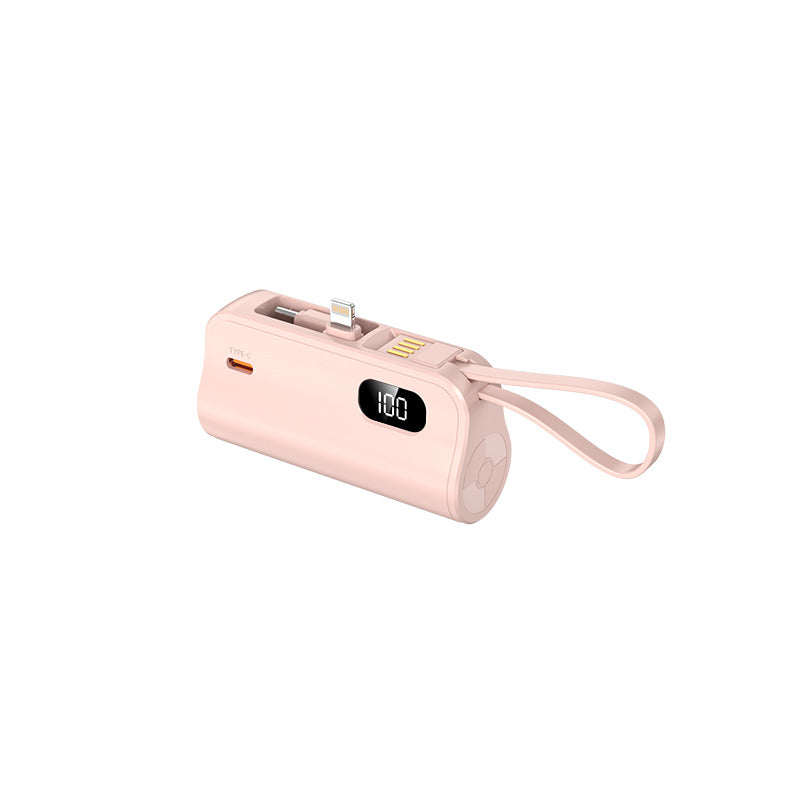 Powerbank 20000mAh med Integrerte Kabler og LED-Display Nødlader for Mobiltelefoner og Nettbrett 1