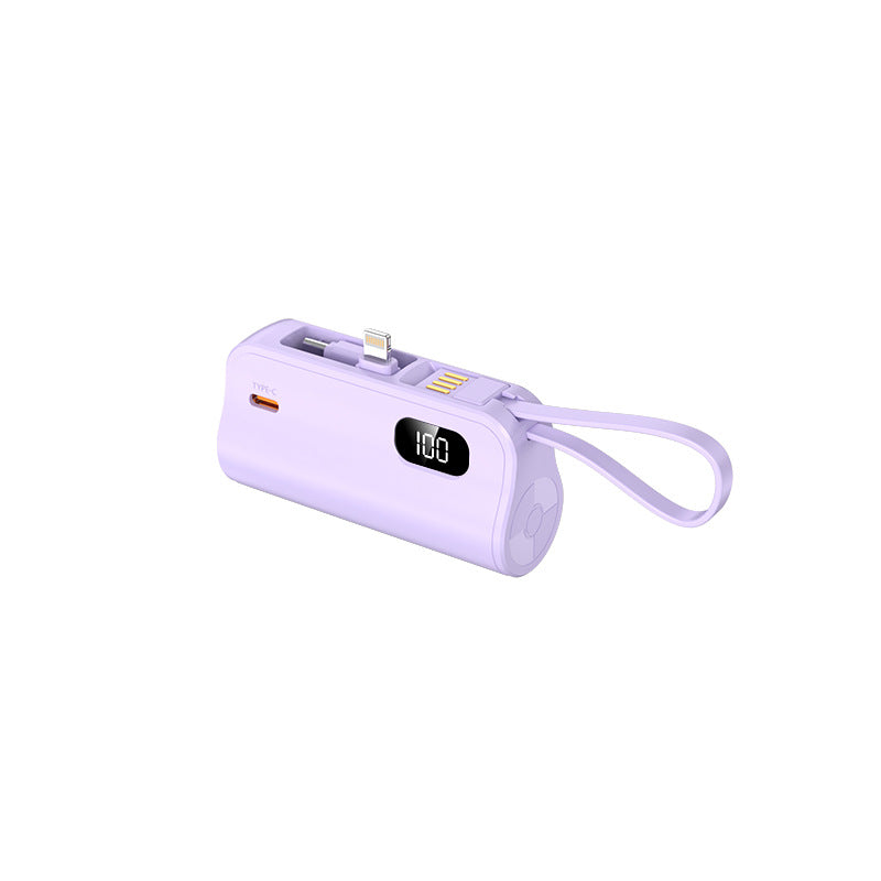Powerbank 20000mAh med Integrerte Kabler og LED-Display Nødlader for Mobiltelefoner og Nettbrett 3