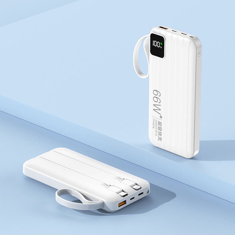 Powerbank med digital ladestatusindikator og hurtiglading for menn og kvinner 0
