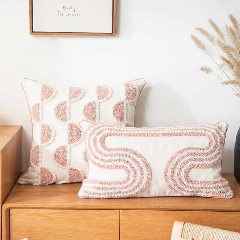 Pute med Abstrakt Loop-tufting 1