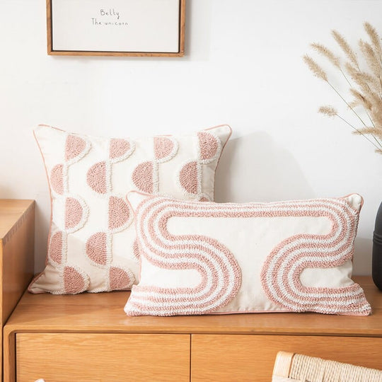 Pute med Abstrakt Loop-tufting 1