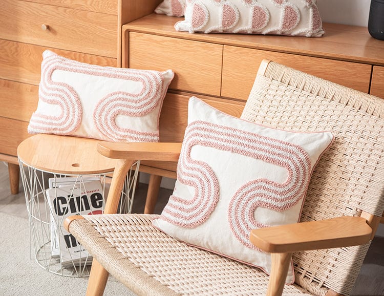 Pute med Abstrakt Loop-tufting 6