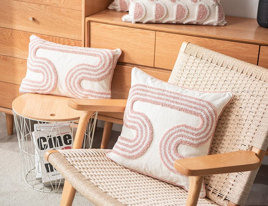 Pute med Abstrakt Loop-tufting 6