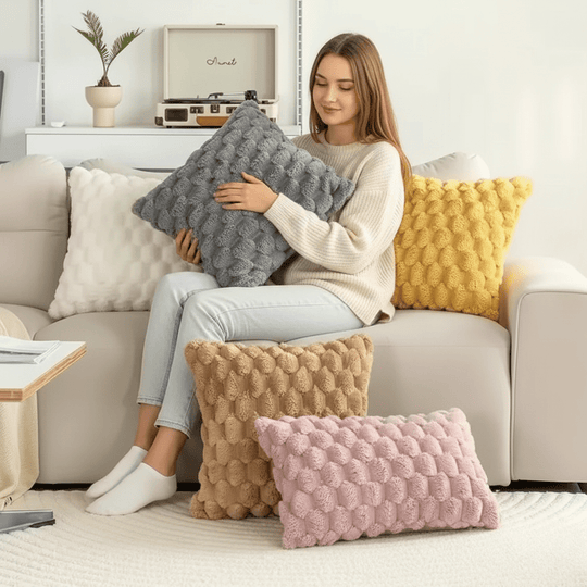 Putetrekk med 3D-design for moderne interiør 1