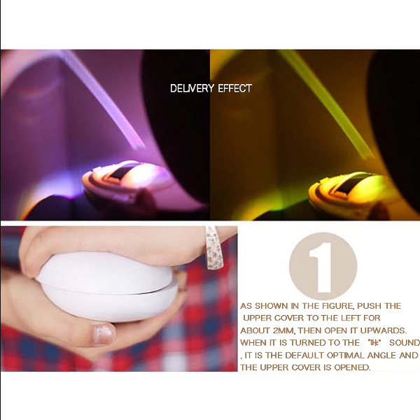 Regnbueprojektor Lampe for Romantisk Atmosfære 5