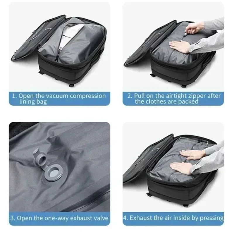 Reisevennlig Laptop Ryggsekk Komprimerbar 4