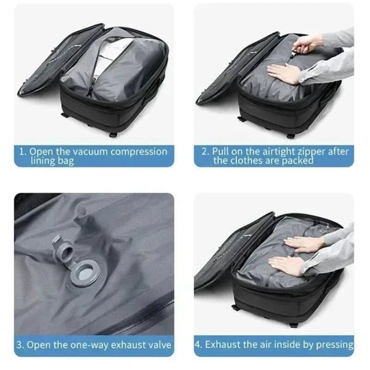 Reisevennlig Laptop Ryggsekk Komprimerbar 4