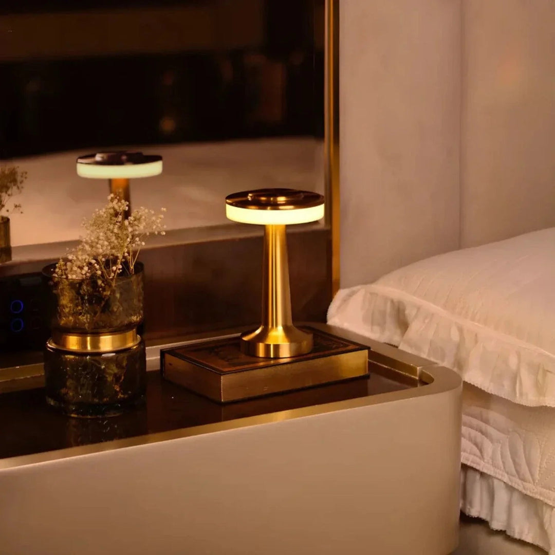 Retro Bordlampe Trådløs - Oppladbar Lampe til Soverommet og Stue 2