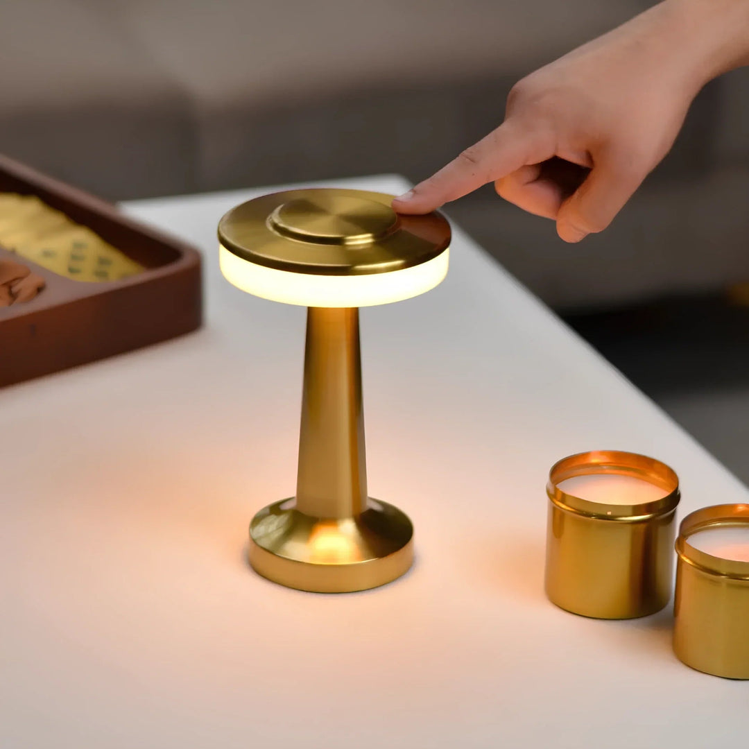 Retro Bordlampe Trådløs - Oppladbar Lampe til Soverommet og Stue 5