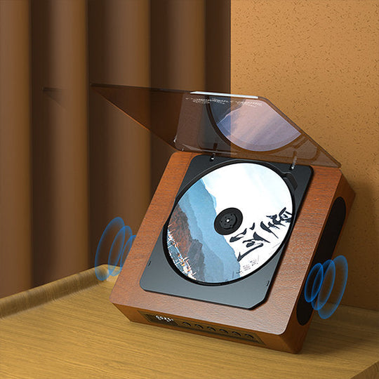 Retro CD Spiller Med Bluetooth Og FM-Radio 0