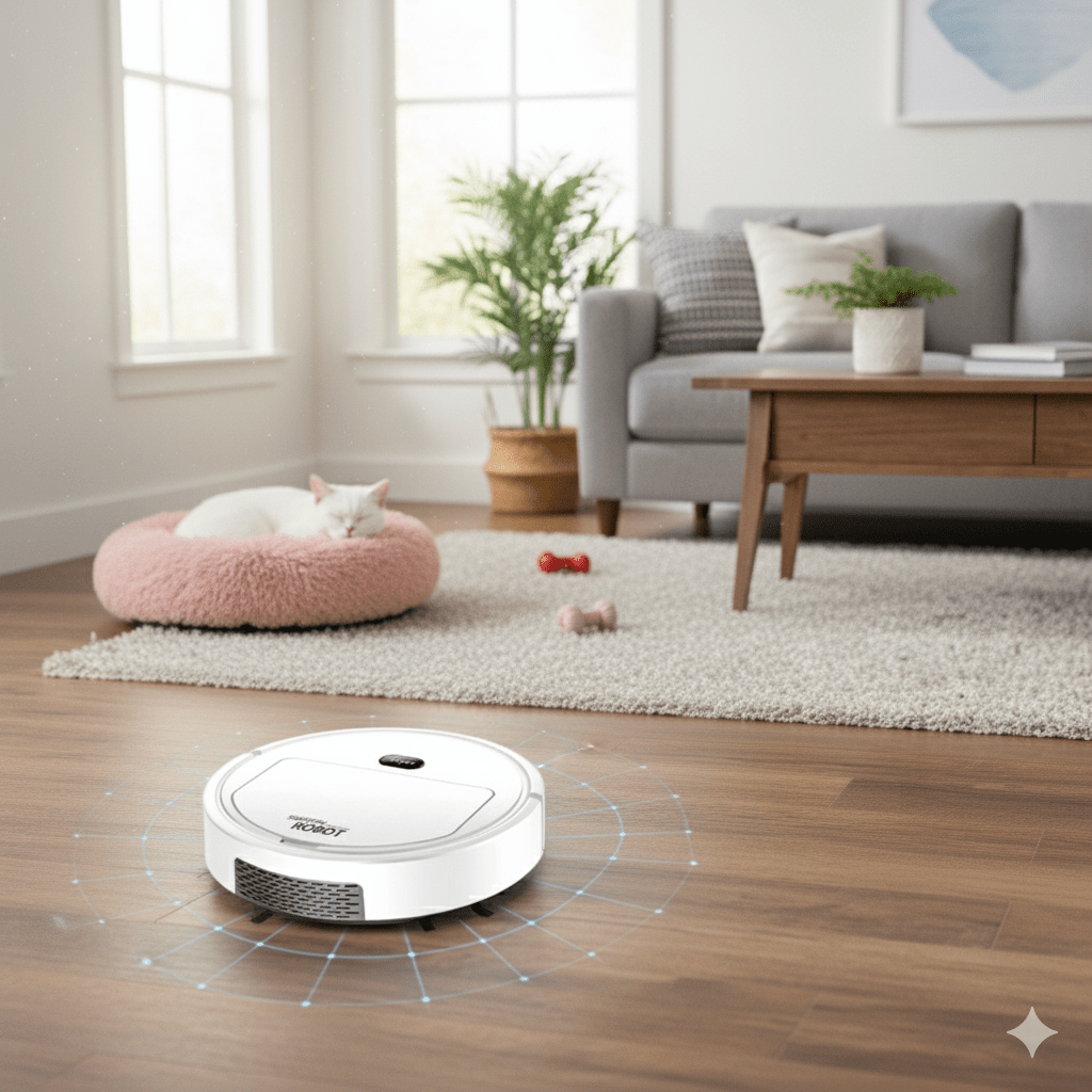 Robotstøvsuger med Intelligent Navigering for Effektiv Rengjøring 2