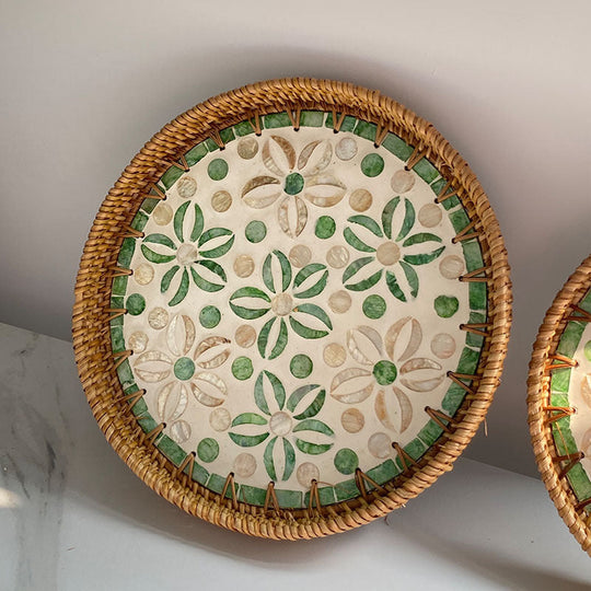 Rund Serveringsfat for Damer Mosaikkdesign 4