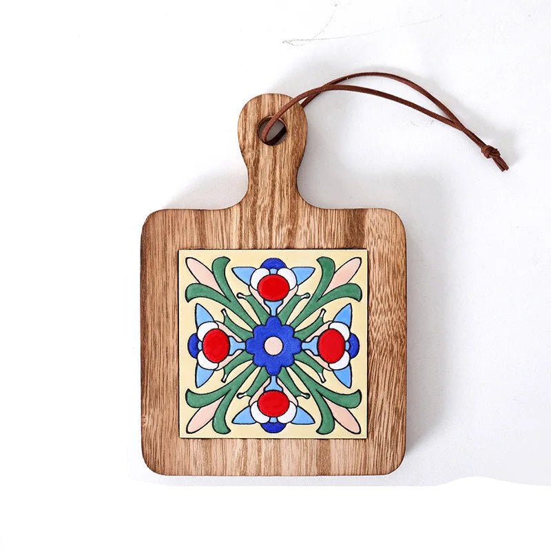 Rustikk Grytebrikke i Tre 20 x 14 cm 4