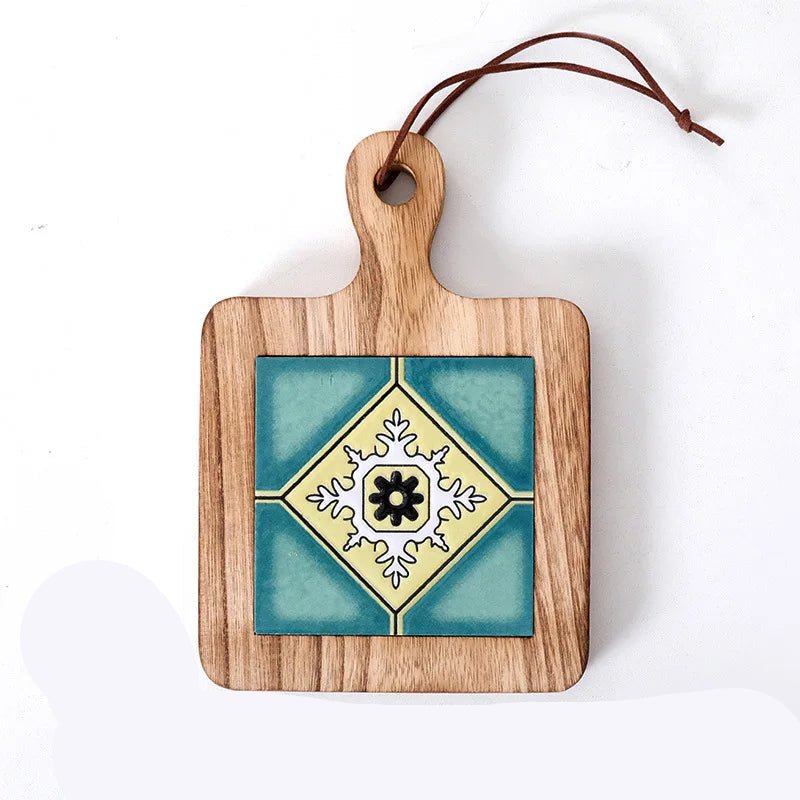 Rustikk Grytebrikke i Tre 20 x 14 cm 5