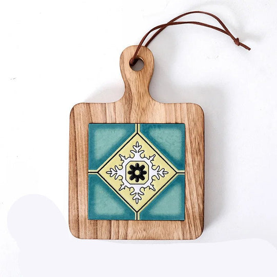 Rustikk Grytebrikke i Tre 20 x 14 cm 5