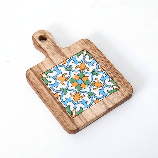 Rustikk Grytebrikke i Tre 20 x 14 cm 6