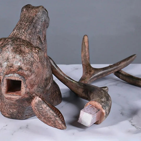 Rustikk Veggdekorasjon 3D Hjorthode 5